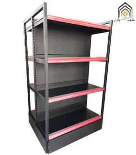 شلف دوطرفه فروشگاهی کارینا سامان انبار شرق طوس مشبک - 1