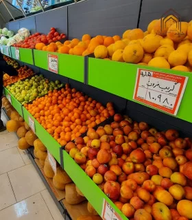 شلف فلزی میوه هایپرمارکتی سامان انبار شرق طوس مشبک - 2